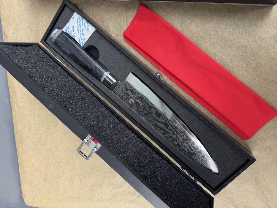 Cuțit chef -cuisine ( otel damasc ) imp germania