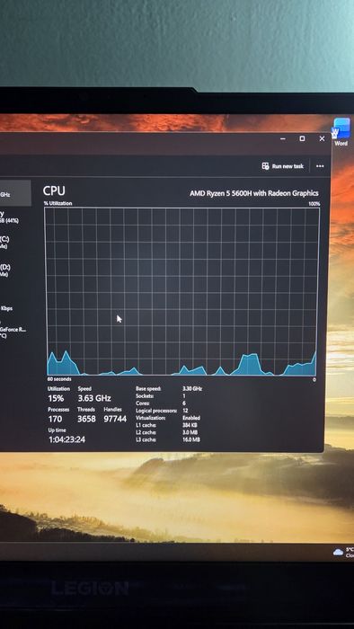 Lenovo Legion 5 15ach6h with RTX 3060 6GB and Ryzen 5 5600h