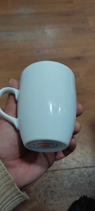 Висококачествена керамична бяла чаша