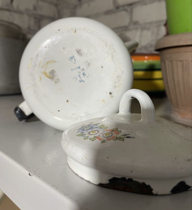 Эмалированный чайник/кофейник , 2 литра
