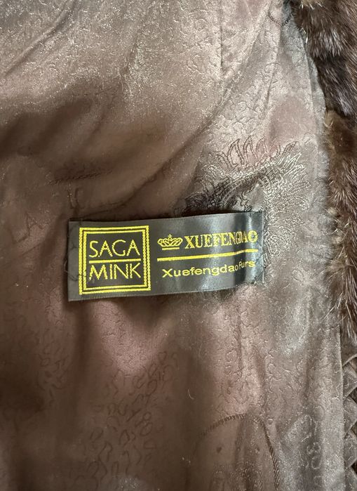 Шуба норковая с капюшоном