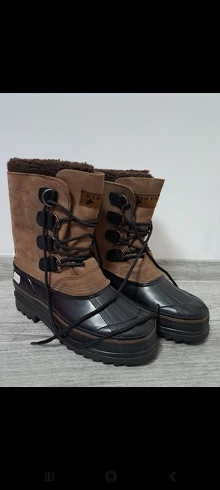 Ghete de zapada, imblanite, de piele