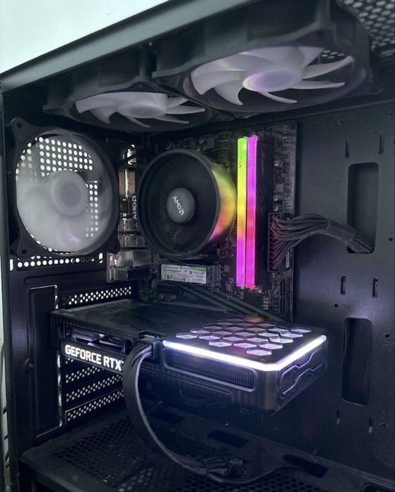 Gaming компютър с гаранция! RTX3060TI, Ryzen 5500, 16 GB RAM