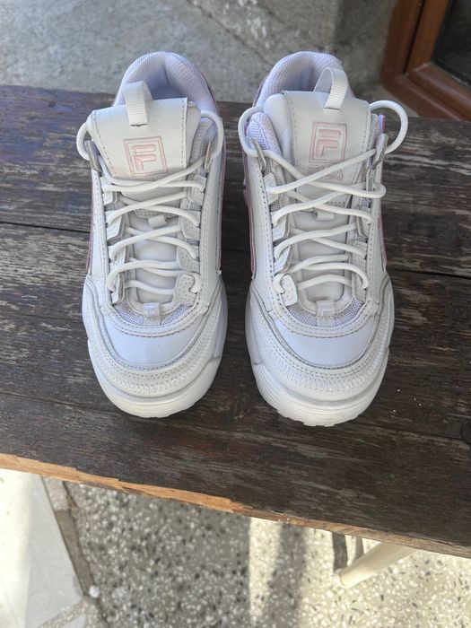 Сникърси Fila Disruptor бели с розово