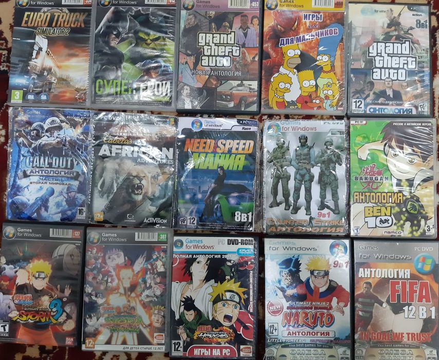 Продам диски с играми для ПК