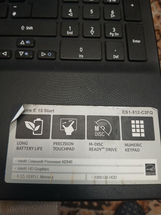 Лаптоп Acer Aspire ES1-512-C3FQ
