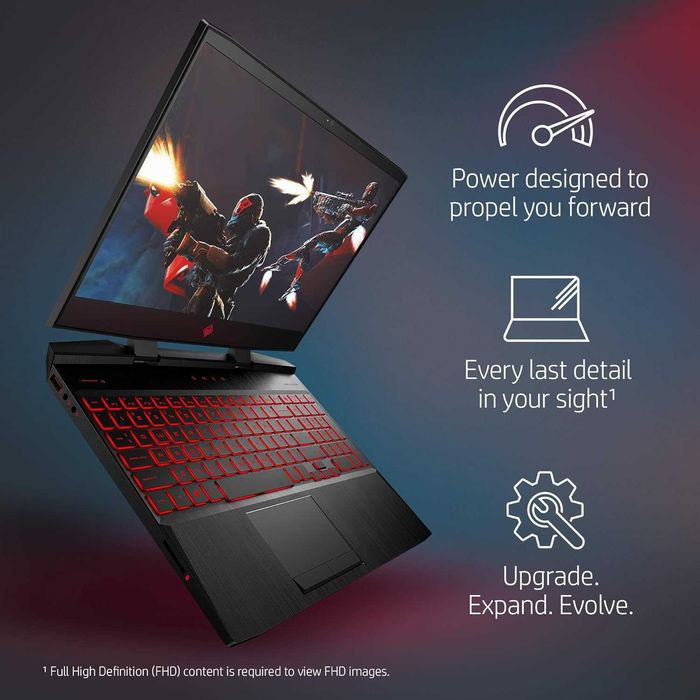 GAMING HP Omen IntelCore i5-8300H / 16GB / 256GB SSD / Nvidia GTX 1060 6GB / 15.6" / WIndows 11!
