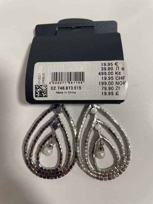 Дамски обеци с камъни