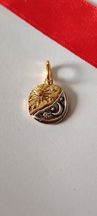 Pandantiv Pandora ME Soare și Luna Silver Gold S925 Ale