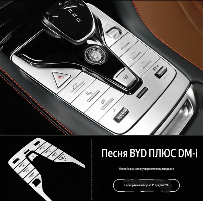 Накладки на кнопки  BYD Song Plus EV / DMI