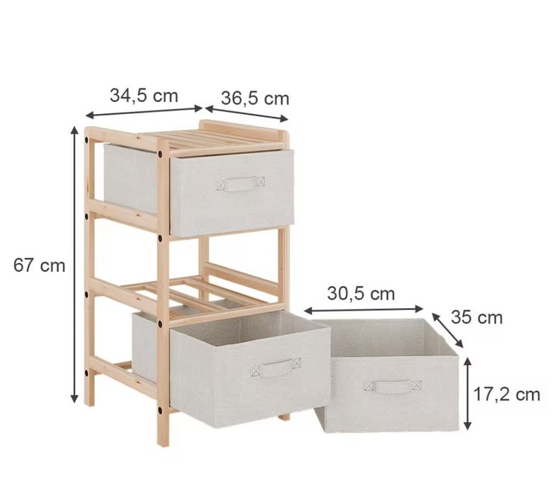 Дървено шкафче 7008