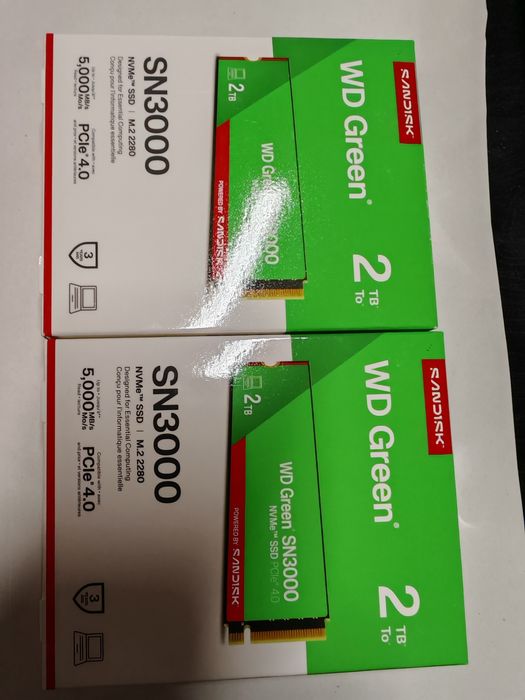 Vând SSD Western Digital Green SN3000 NVMe SSD, 2T