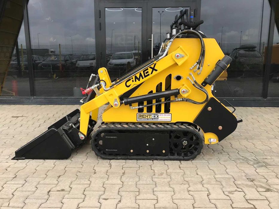 Верижен мини челен товарач 900кг. Cimex ПОД НАЕМ от Рентекс