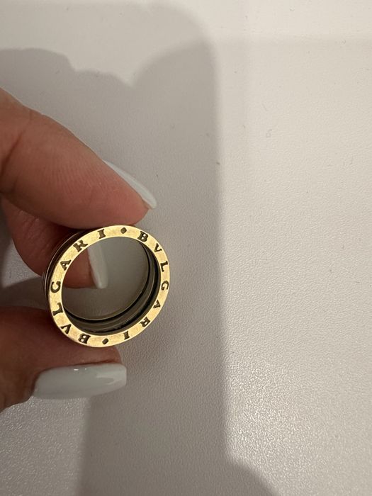 Кольцо золотое литое под Bulgari