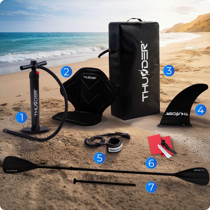 Placa Stand Up Paddle ISLE 320 cm + Scaun Caiac Noua, Sigilata Set Complet