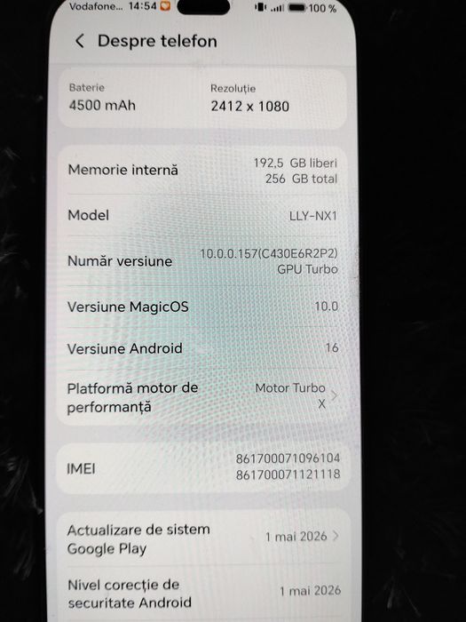 Vând telefon Honor MagicOs10