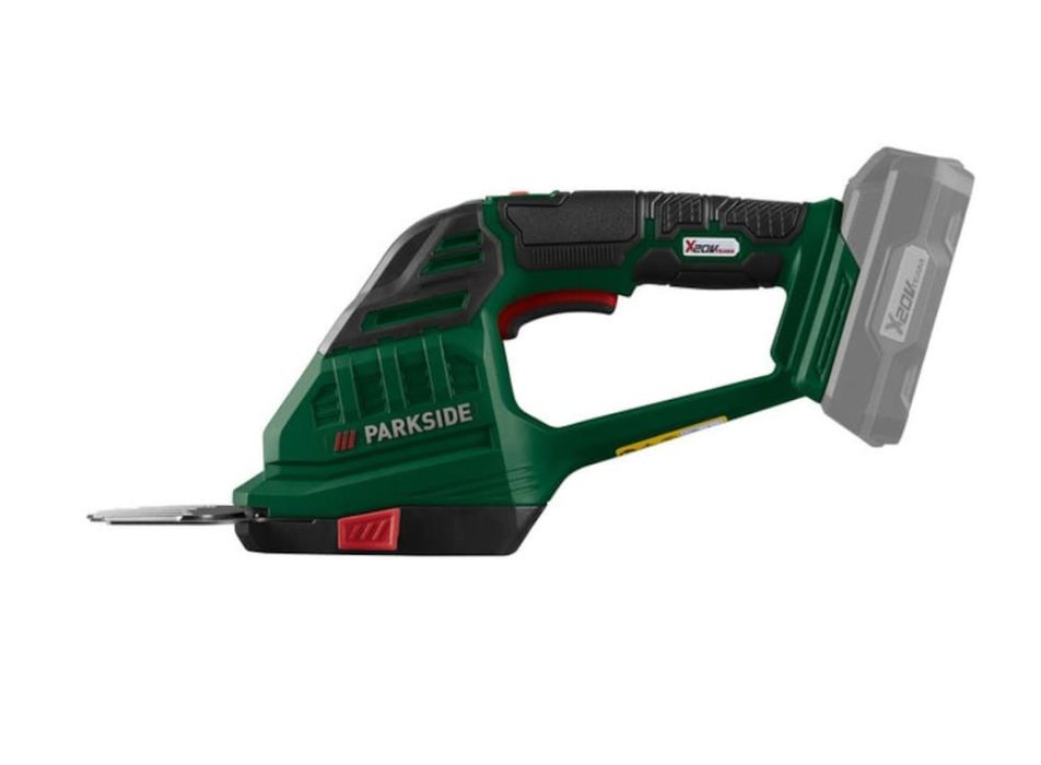 Foarfeca iarba arbuști parkside pe acumulator