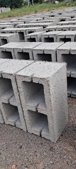 Фасадные Евро шлакоблок, прессованные из клинца под расшивку (Ровные)