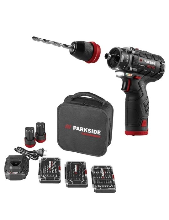 Șlefuitor excentric Parkside și Filetanta 12 V