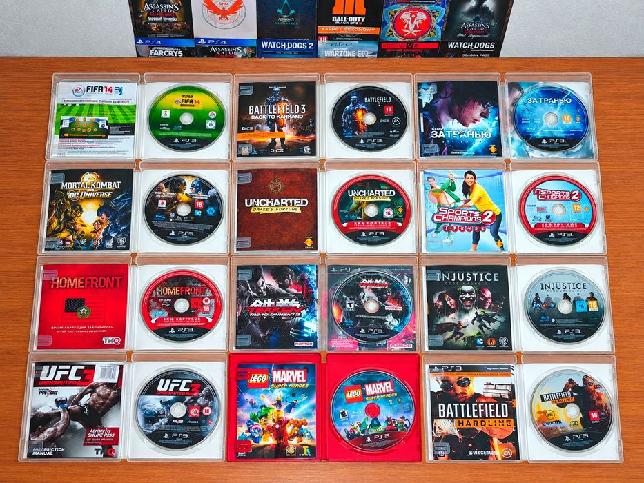 Игры с мануалами Playstation 3/PS3