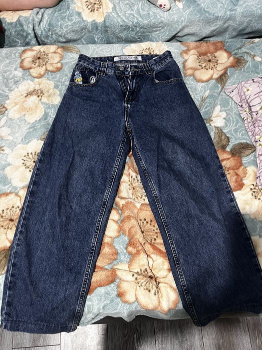 джинсы мужские, широкие.