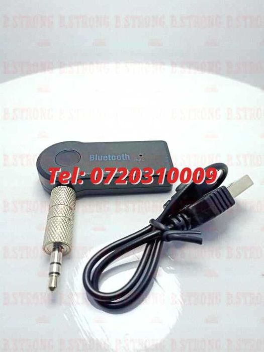 Conector Adaptor Bt Cu Aux 3.5Mm, Modulator Auto Conectare Bluetooth Music Receiver Pentru Adaptare Practic -Accesoriu Electronic Practic Audio