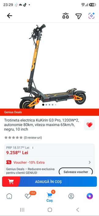 Trotineta Kukirin G3 Pro  2026