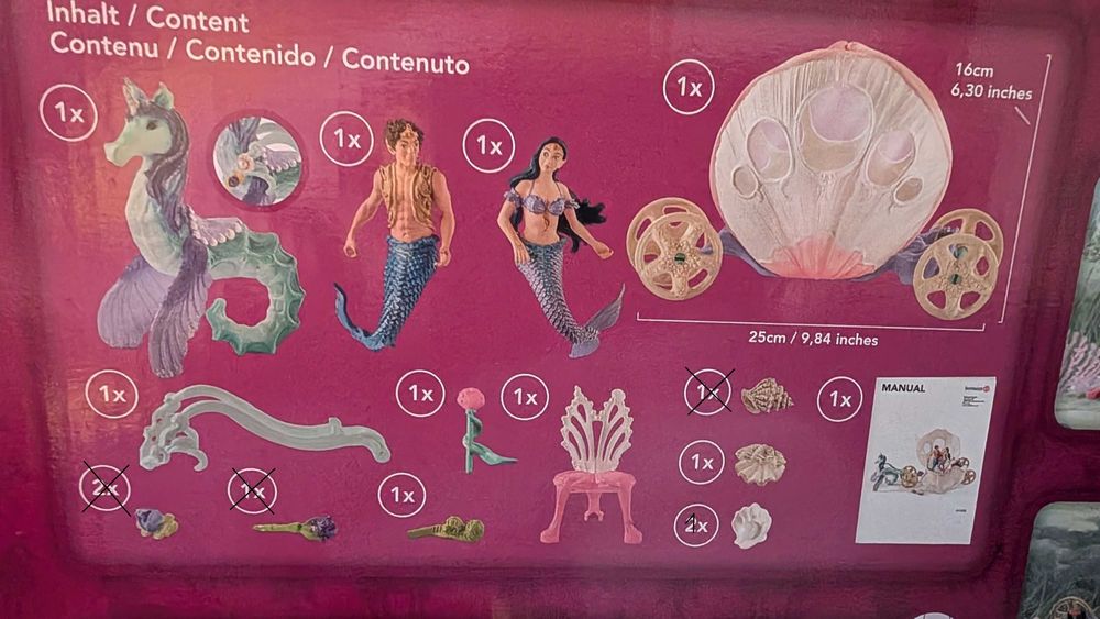 Мидена каляска с русалки от Schleich Bayala
