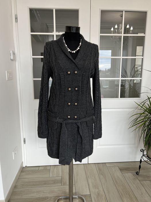 Cardigan gri tricotat, Liu Jo original, marimea S