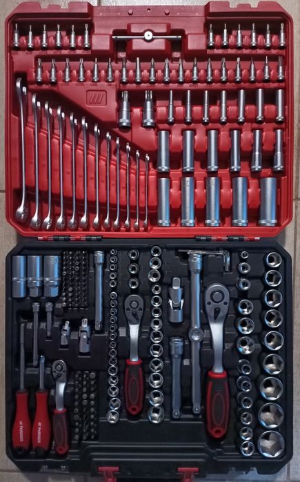 Parkside set 216 piese trusa scule chei tubulare inelare clichet combi