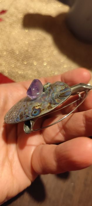 Винтидж брошки (ръчна изработка филигран), птица, панделка, гущер