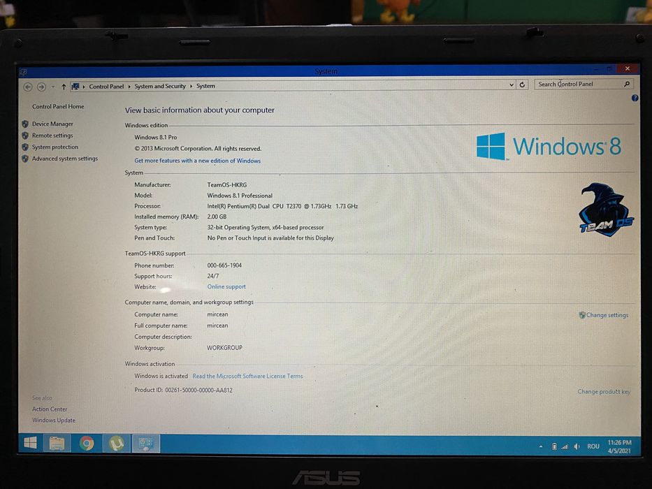 Asus  X51L , 150GB SSD; 2 GB DDR