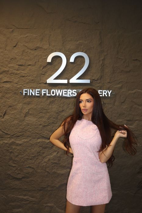 Дамска розова рокля