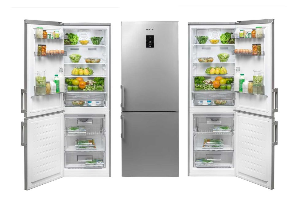 Combina frigorifica Arctic ANK326NFS+, 287 l, Clasa A+, Full No Frost
