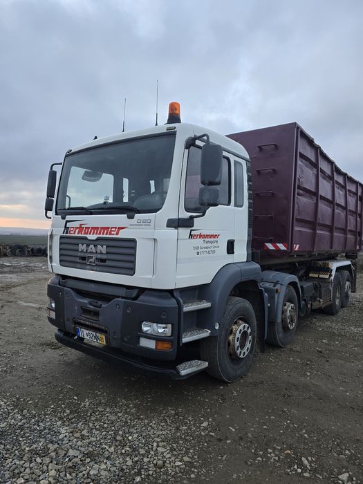 Man TGA  Abrollkipper-silo basculabil