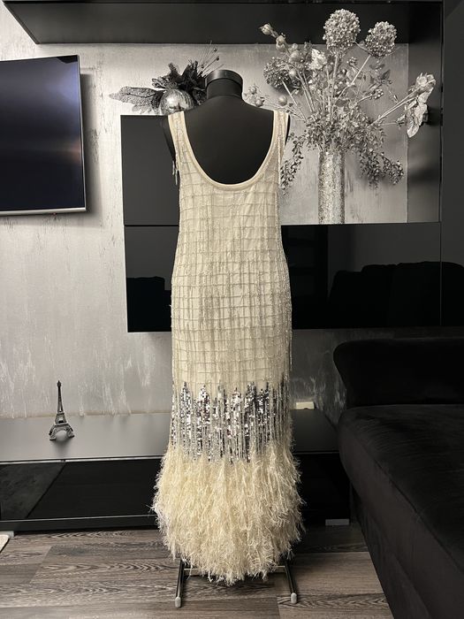 Rochie cu lanturi de sticla