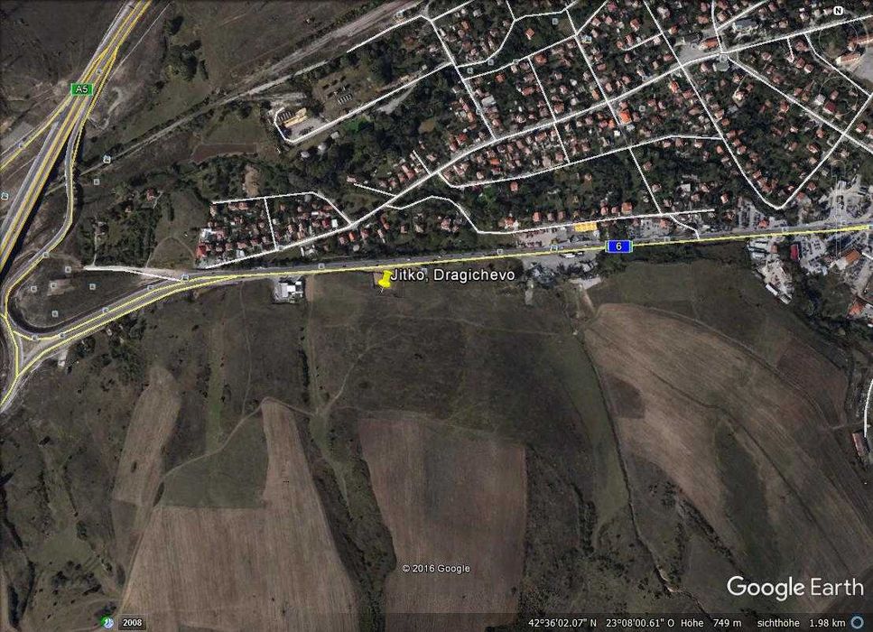 Драгичево, урегулиран имот на Е79 с лице 51 м ДИРЕКТНО ОТ ПРОДАВАЧ