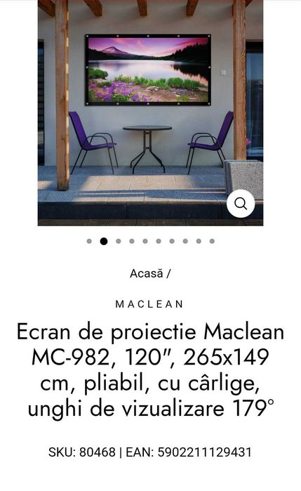 Proiector Yober 9 pro + ercan proiectie ( pânza)