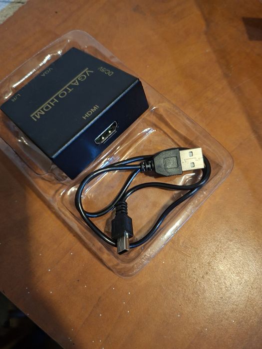 VGA към HDMI преобразувател с аудио 3.5мм адаптер