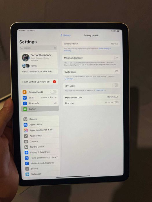iPad Air 11" M3 | 256GB  korobda dokument