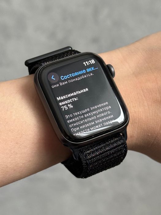 apple watch se1 44mm 32гб акб:75%