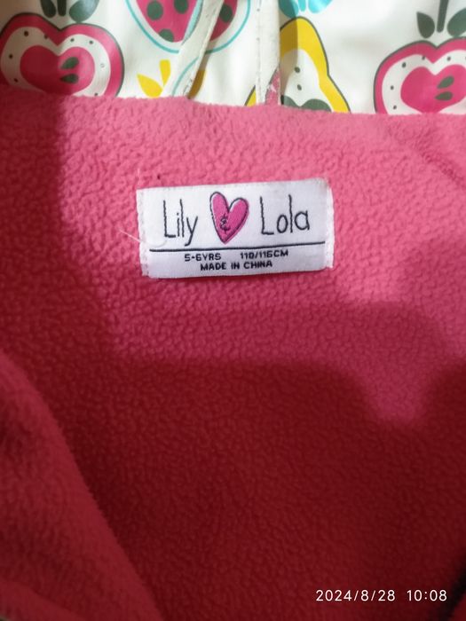 Плащ дождевик утеплённый детский