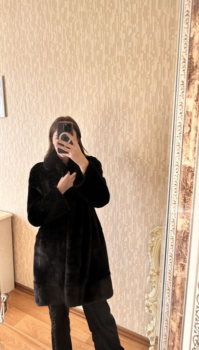 Шуба из норки black nafa