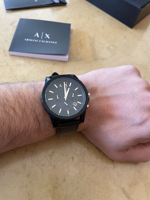 Часовник Armani Exchange Outerbanks AX7105 Черен