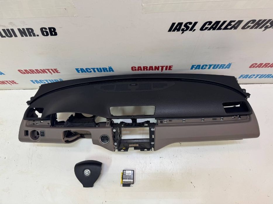 Planșa bord airbag șofer pasager calculator airbag-uri VW Passat B6