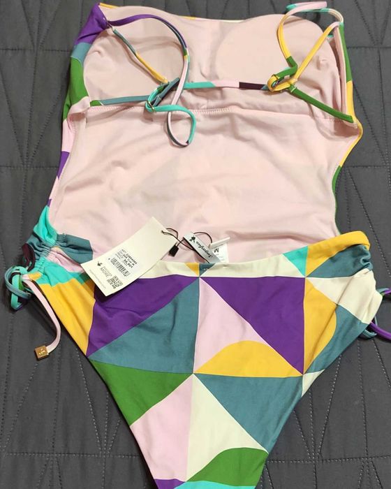 Цетен цял бански с гол гръб "Sugarfree"