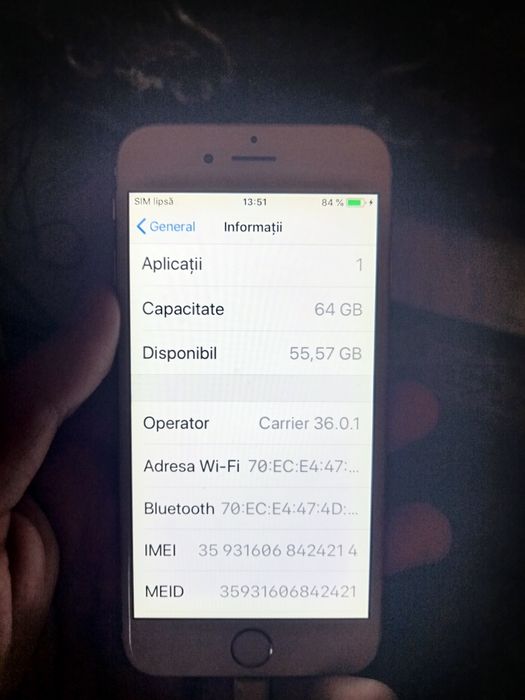 Vând iPhone 6 64 GB