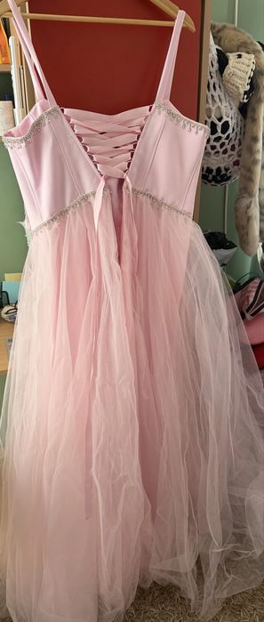 Официална/Бална рокля, размер L/XL, бледо розово
