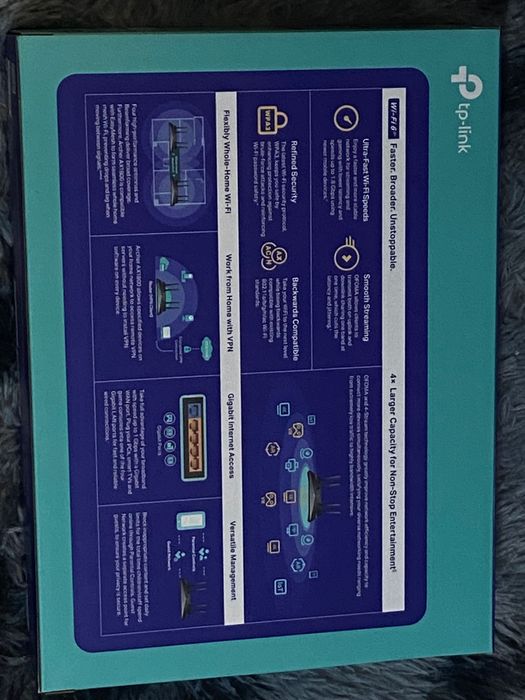 Routerul TP-Link AX1800 Dual Band.