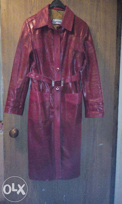 Плащ кожаный натуральный